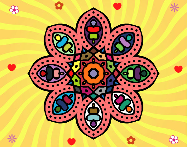 Mandala de inspiración árabe