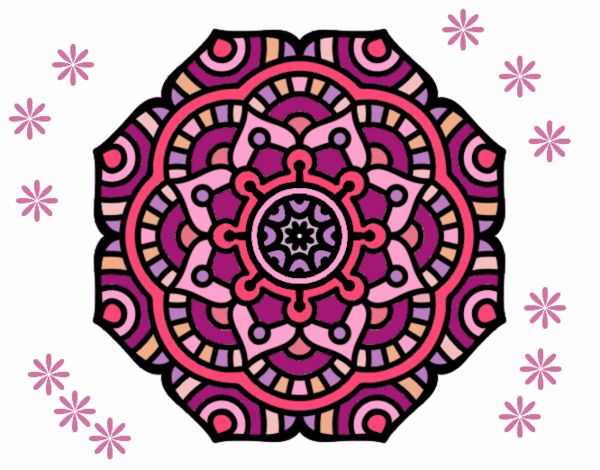 Mandala flor conceptual