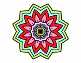 Dibujo Mandala flor de girasol pintado por mar13