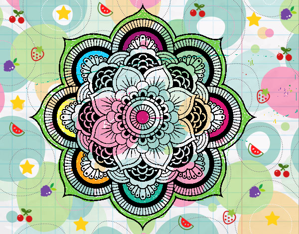 Mandala flor oriental