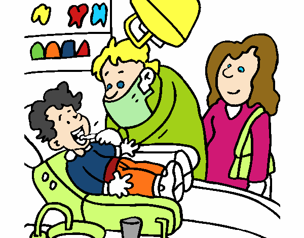 Niño en el dentista