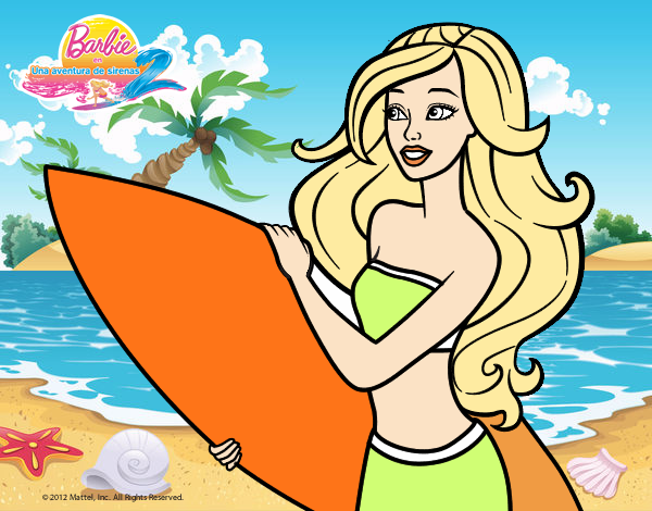 Barbie va a surfear