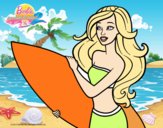 Barbie va a surfear