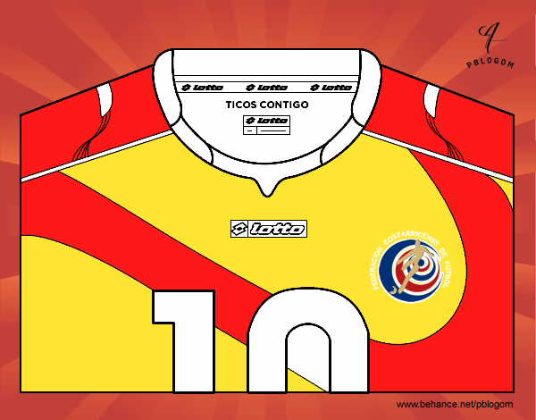 Camiseta del mundial de fútbol 2014 de Costa Rica