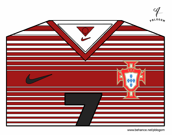 Camiseta del mundial de fútbol 2014 de Portugal