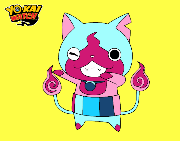 Jibanyan guiñando el ojo