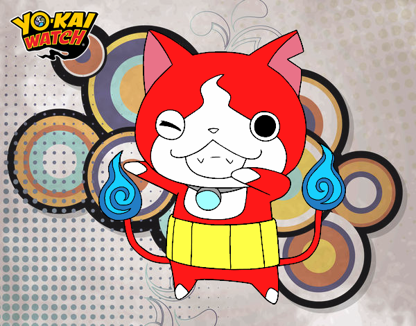 Jibanyan guiñando el ojo