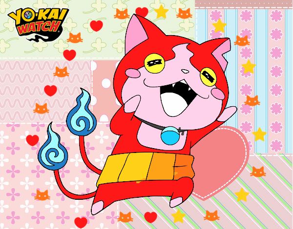 Jibanyan super feliz