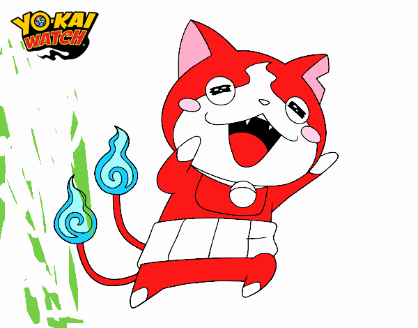 Jibanyan super feliz