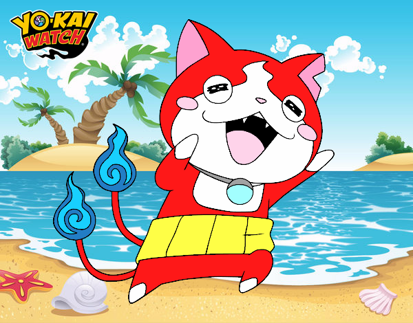 Jibanyan super feliz