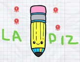 Dibujo Lápiz kawaii pintado por rici