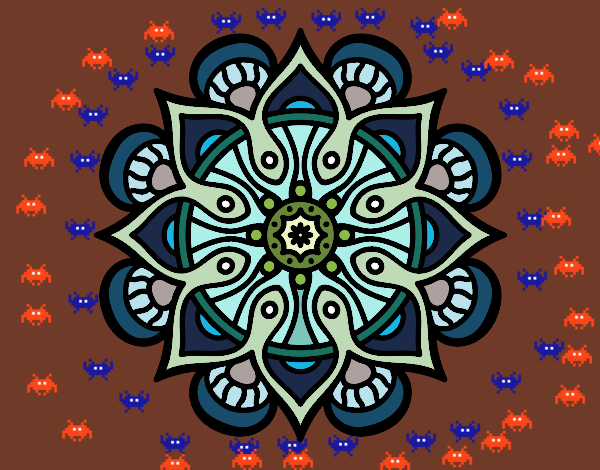 Dibujo Mandala mundo árabe pintado por jackgamer2