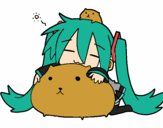 Miku con gatitos