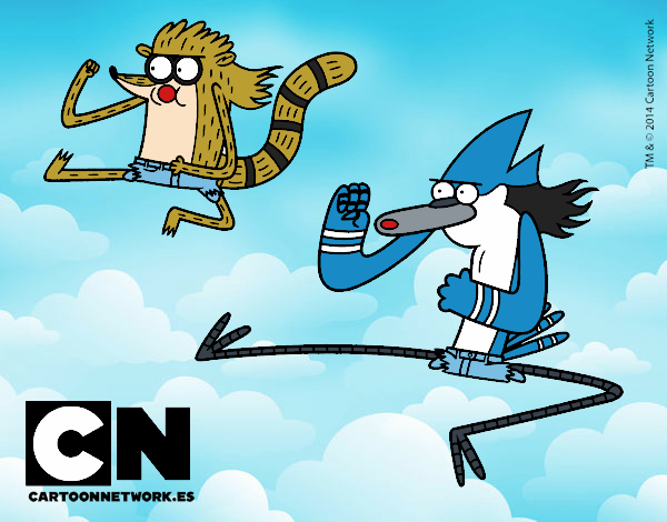 Mordecai y Rigby karatekas