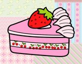 Dibujo Tarta de fresas pintado por rici