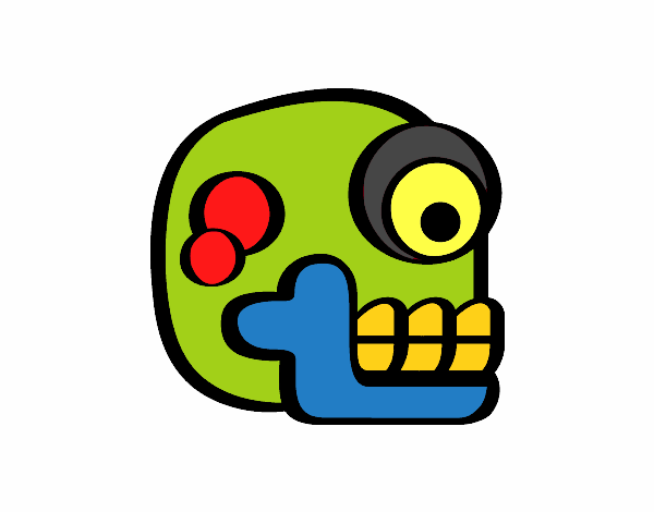 Una calavera azteca