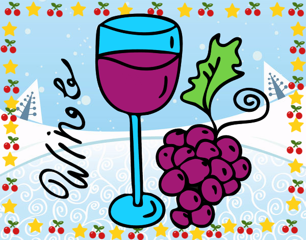 el jugo de uva o vino