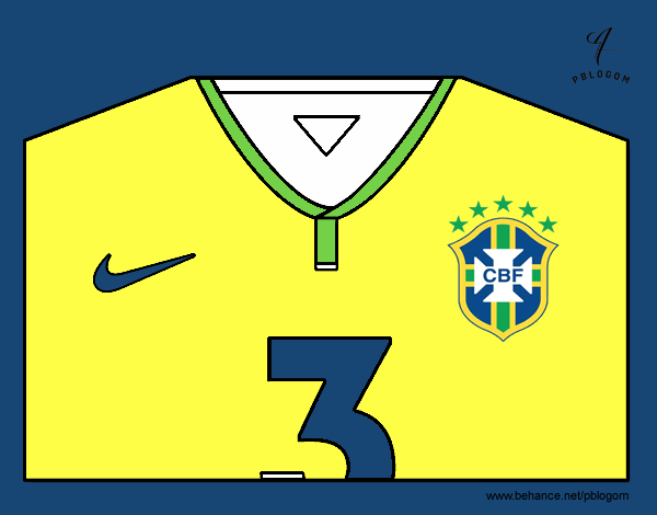 Camiseta del mundial de fútbol 2014 de Brasil