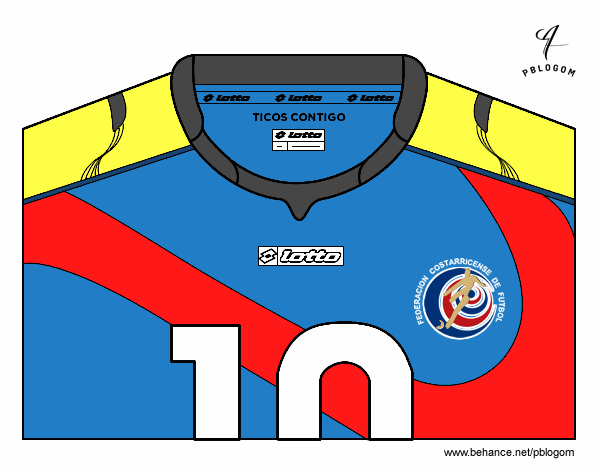 Camiseta del mundial de fútbol 2014 de Costa Rica