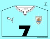 Camiseta del mundial de fútbol 2014 de Uruguay