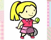 Dibujo Chica tenista pintado por evie788
