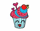 Dibujo Cupcake delicioso pintado por dandanhooo