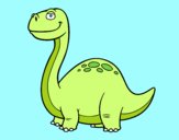 Dibujo Dino Diplodocus pintado por dandanhooo