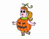 Disfraz de calabaza de Halloween