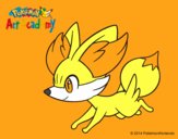 Fennekin corriendo