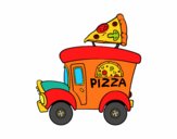 Dibujo Food truck de pizza pintado por yekifrecit