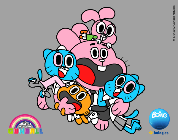 Gumball y amigos contentos