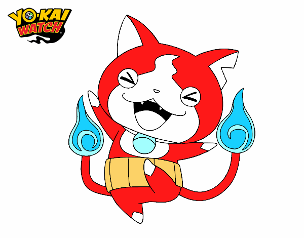 Jibanyan feliz