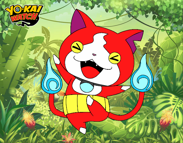 Jibanyan feliz