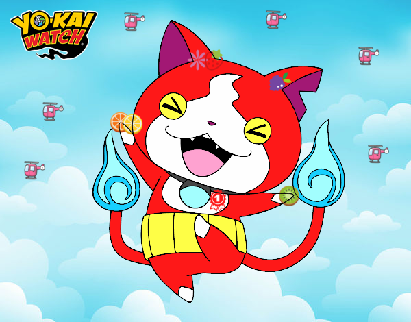 Jibanyan feliz