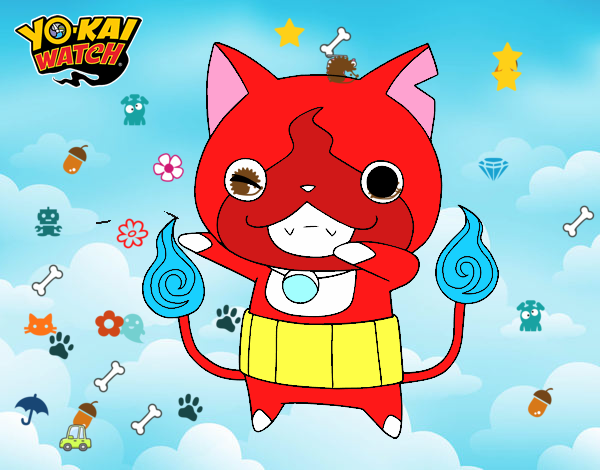 Jibanyan guiñando el ojo