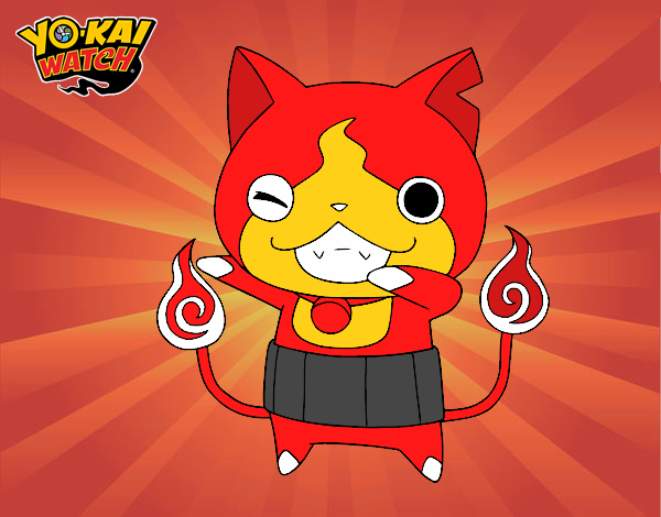 Jibanyan guiñando el ojo