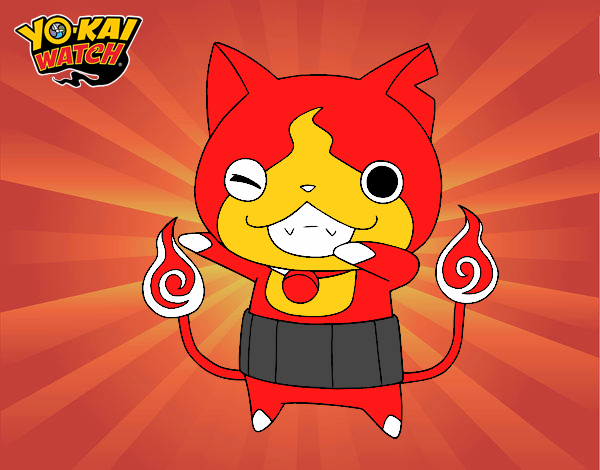 Jibanyan guiñando el ojo