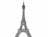 Dibujo La torre Eiffel pintado por Bridgette