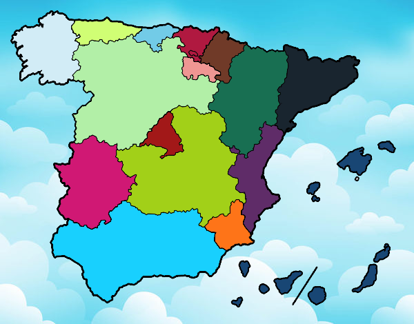 Dibujo Las Comunidades Autónomas de España pintado por Osobal