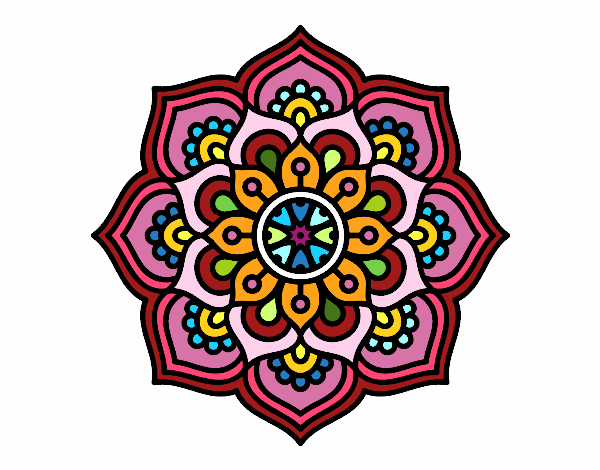 Mandala flor de la concentración