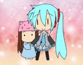 Miku y Kasane Chibi