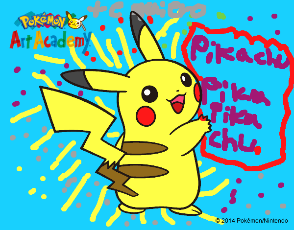 Pikachu de espaldas