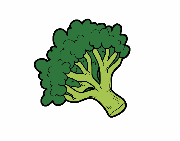 Dibujo Rama de brócoli pintado por Lamar