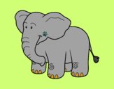 Dibujo Un elefante africano pintado por dandanhooo