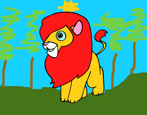 Un león