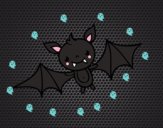 Dibujo Un murciélago de Halloween pintado por MariaCasti