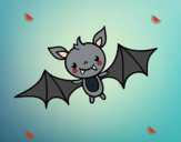 Dibujo Un murciélago de Halloween pintado por 3144911764
