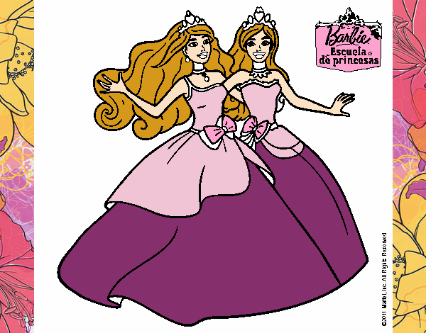 Barbie y su amiga súper felices