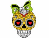 Calavera mejicana con lazo