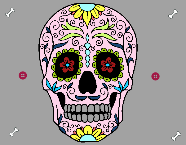 Dibujo de Dia de muertos México pintado por en  el día 16-10-16  a las 00:14:49. Imprime, pinta o colorea tus propios dibujos!